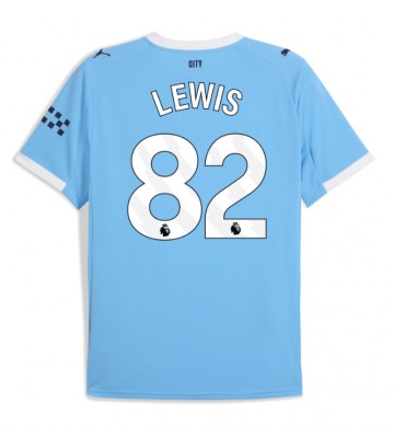Manchester City Rico Lewis #82 Hjemmebanetrøje 2025-26 Kortærmet